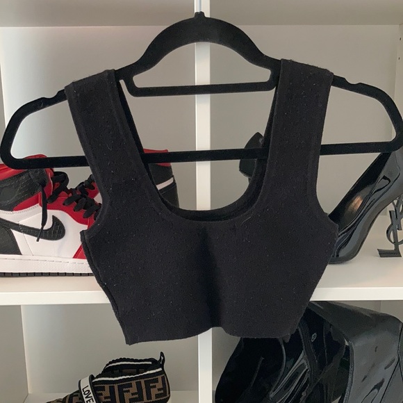 Urban Planet Tops - mini black cropped top, purchased at Urban Planet